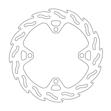 MOTO-MASTER PROMOCJA TARCZA HAMULCOWA TYŁ FACTORY KAWASAKI KX / KXF 220MM - 4,4MM GRUBOŚCI