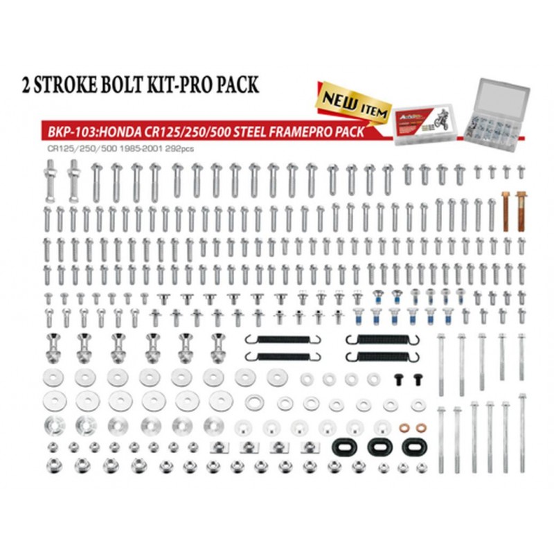 ACCEL 2023/04 KOMPLET ŚRUB PRO PACK FACTORY 2T (DUŻY) HONDA CR 125/250/500 '85-'01