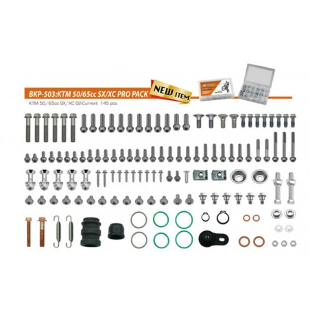 ACCEL 2023/04 KOMPLET ŚRUB PRO PACK FACTORY 2T (DUŻY) KTM 50/65 SX/XC '02,