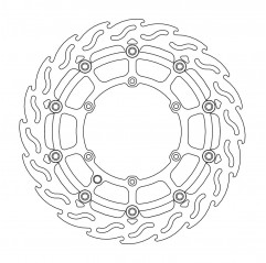 MOTO-MASTER PROMOCJA TARCZA HAMULCOWA PŁYWAJĄCA FLAME PRZÓD SUPERMOTO 320MM KTM/HUSQVARNA/HUSABERG