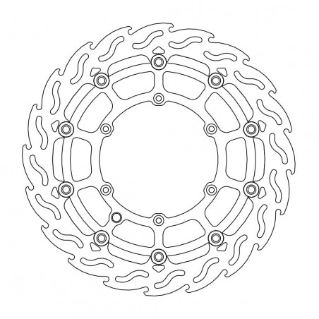 MOTO-MASTER PROMOCJA TARCZA HAMULCOWA PŁYWAJĄCA FLAME PRZÓD SUPERMOTO 320MM KTM/HUSQVARNA/HUSABERG