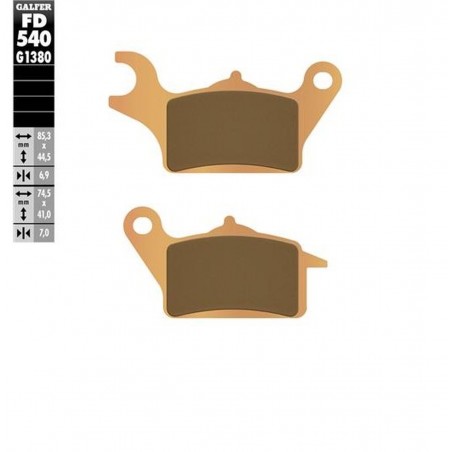 GALFER KLOCKI HAMULCOWE KH708 HONDA DIO 110 '15- VISION 110 '19-'23 SUZUKI ADDRESS 125 '21-'23 UH 125 BURGMAN '22-'23 SPIEK META