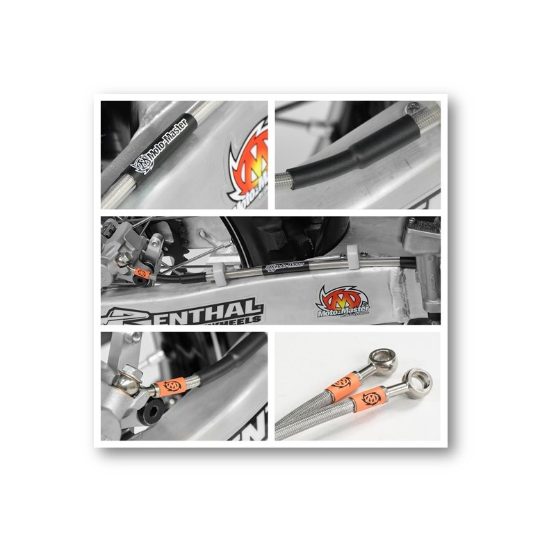 MOTO-MASTER PROMOCJA PRZEWÓD HAMULCOWY W STALOWYM OPLOCIE TYŁ YAMAHA YZ/YZF/WR/WRF 250\450 '08-'19 (PATRZ OPIS DODATKOWY)