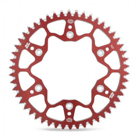 MOTO-MASTER ZĘBATKA TYLNA ALUMINIOWA T7075 (ERGAL) 820 52 (82052) KOLOR CZERWONY HUSQVARNA CR/WR/TE/TC '90-'13, BETA RR '05-'12 