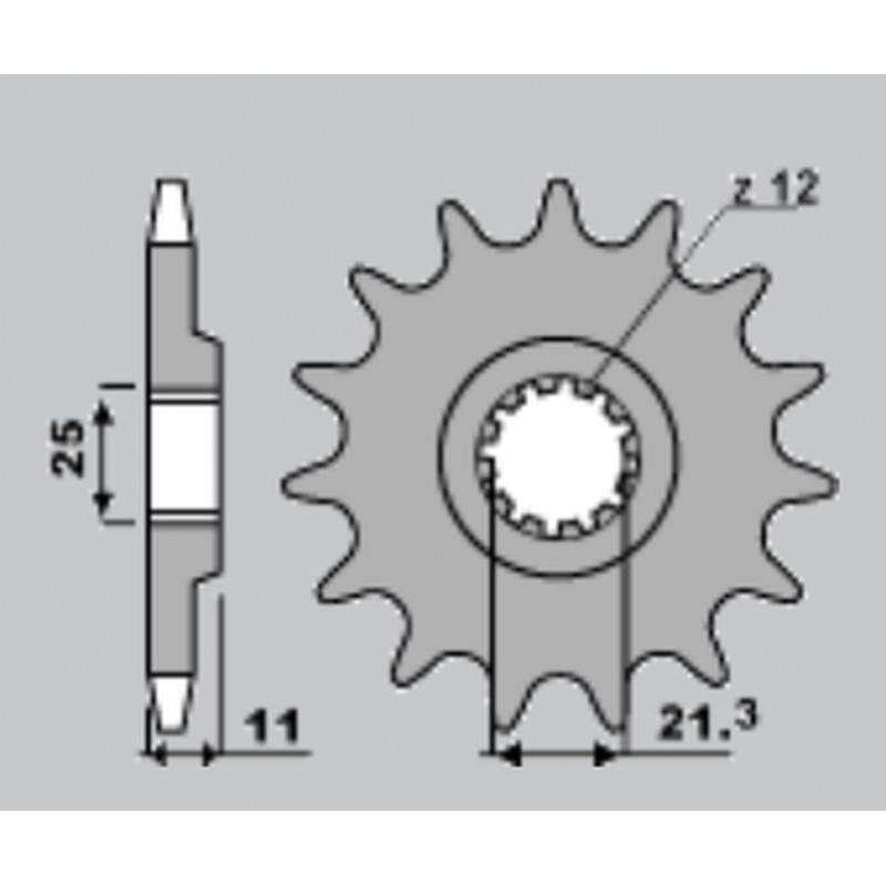 JR ZĘBATKA PRZEDNIA 727 14 HUSQVARNA TE/TC (JTF824.14)