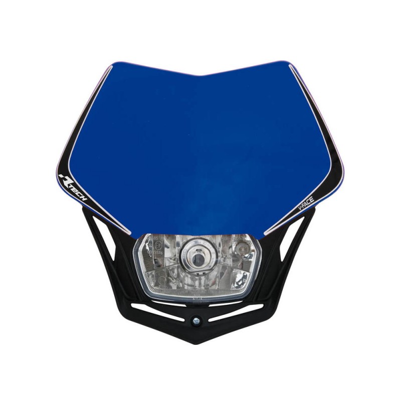 RACETECH LAMPA PRZEDNIA V-FACE KOLOR NIEBIESKI/CZARNY