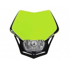 RACETECH LAMPA PRZEDNIA V-FACE KOLOR ŻÓŁTY FLUO/CZARNY