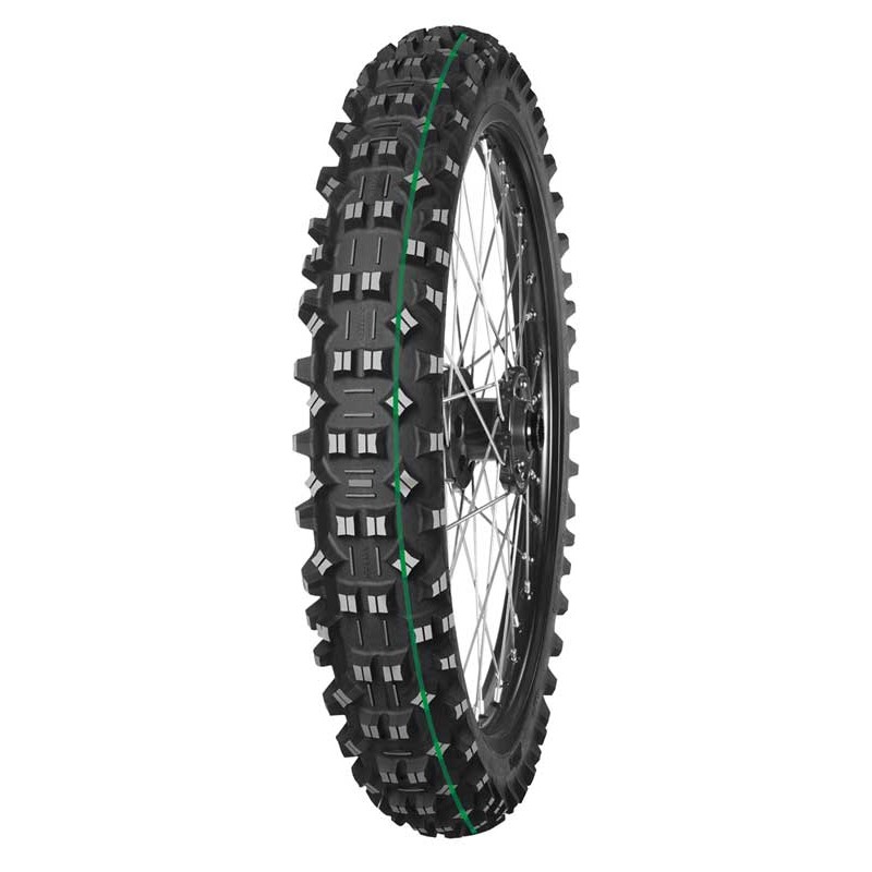 MITAS OPONA 120/90-18 TERRA FORCE-EF 65M TT SUPER LIGHT (ZIELONY PASEK) TYŁ DOT 06-37/2022 (26401) (oferta specjalna)