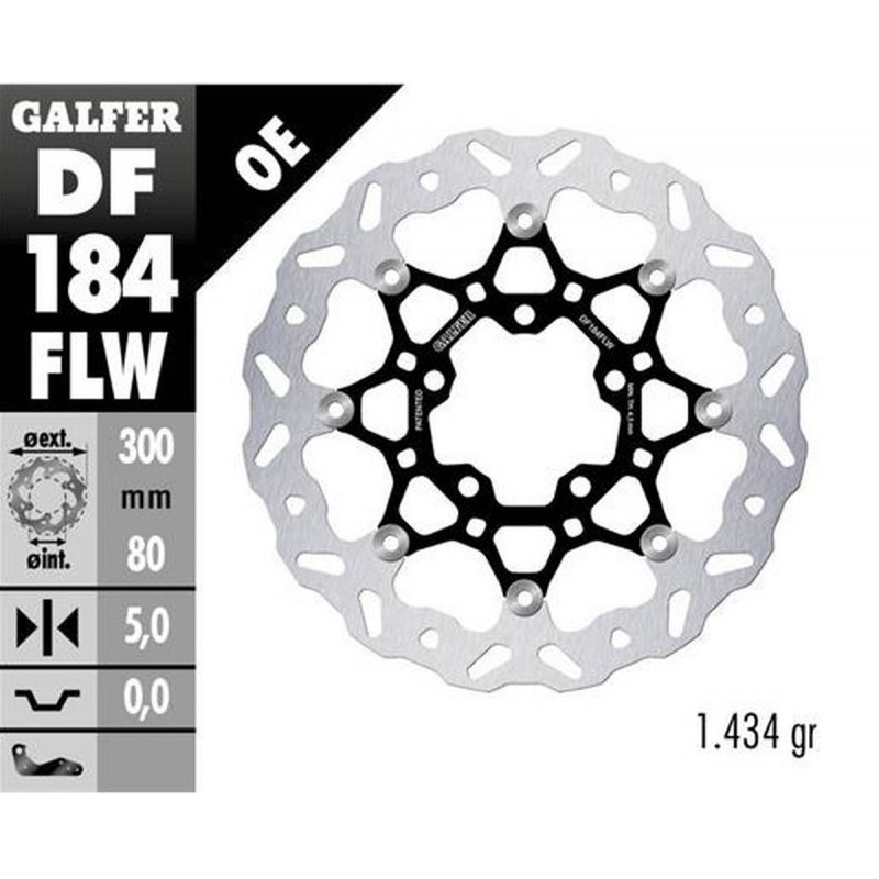 GALFER TARCZA HAMULCOWA PRZÓD KAWASAKI EN 650 VULCAN '15- ER-6F/N '05- ZX-6R '06-'12 VERSYS 650 '06- VERSYS 1000 '12-'14 Z 750 '