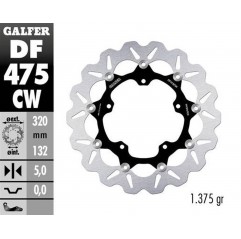 GALFER TARCZA HAMULCOWA PRZÓD YAMAHA YZF-R6 '17-'23 YZF-R1 '04-'06 YZF-R1 '15-'23 FZ 1 FAZER '06- MT-10 '16 XVS 1300 STRYKER (US