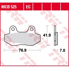 TRW LUCAS KLOCKI HAMULCOWE KH86 ORGANIC HONDA NSR 50 89-96, NSR 80 87-92, FS 125 SONIC 03-, PRZÓD (PROMOCJA)