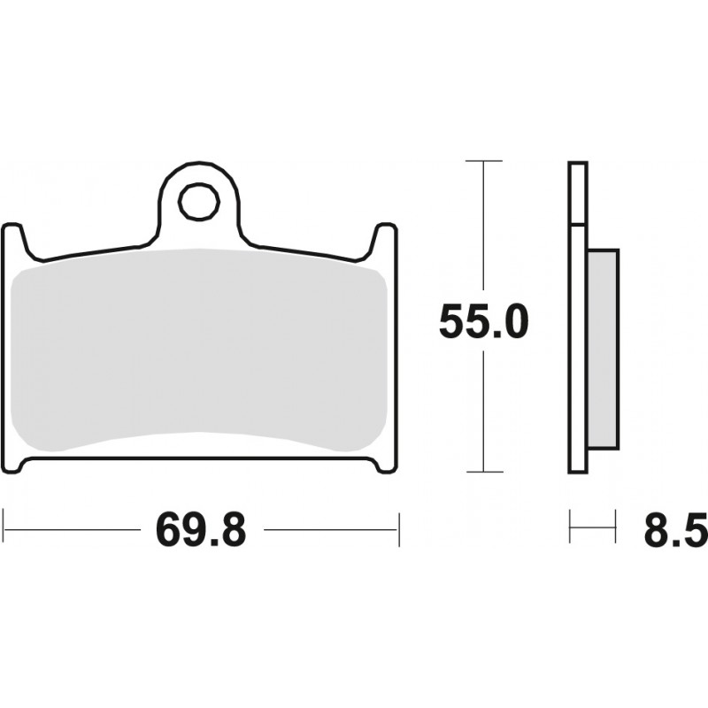 TRW LUCAS KLOCKI HAMULCOWE KH145 KH236 SINTER STREET SUZUKI GSXR 750 88-93, GSXR 1100 89-92, TRIUMPH DAYTONA 955 96-06, SPEED TR