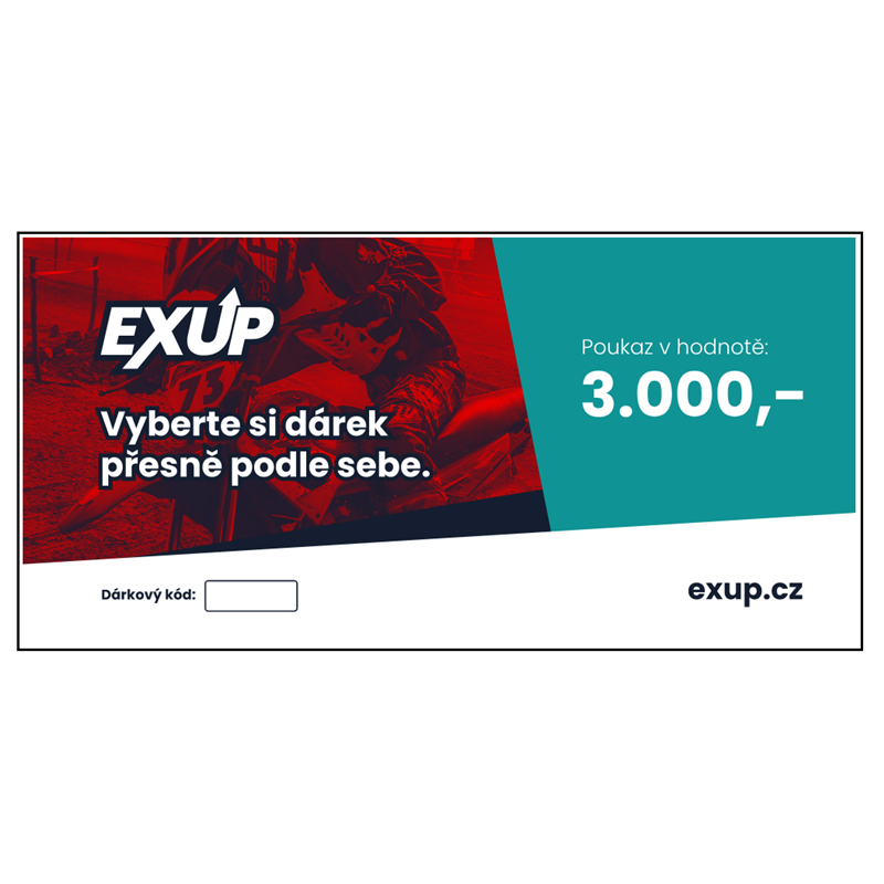 Dárkový poukaz EXUP 3.000,-