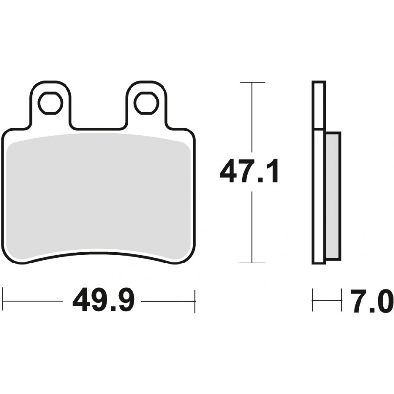 TRW LUCAS KLOCKI HAMULCOWE KH350 ORGANIC YAMAHA DT 50 02-08, XT 125 05-12, PRZÓD/TYŁ