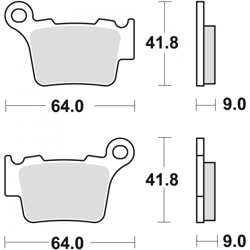 TRW LUCAS KLOCKI HAMULCOWE KH368 SINTER OFFROAD BMW G450X/SMR 08-11, KTM EXC/SX125 04-16 EXC/SX250 03-17 EXC300 04-, EXC350 10-,