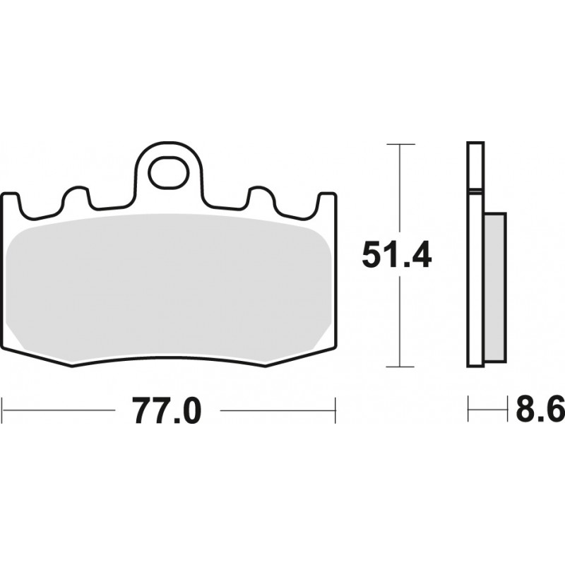 TRW LUCAS KLOCKI HAMULCOWE KH335 SINTER STREET BMW R 1100 S 01-05, R 1150 GS / ADV / R / RT 01-06, K 1200 GT / RS 01-08, K 1200 