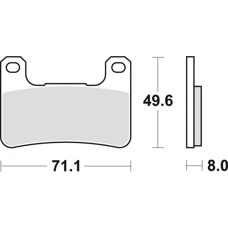 TRW LUCAS KLOCKI HAMULCOWE KH379 SINTER STREET KAWASAKI Z 900 18-, KLZ 1000 19-, H2 18-, Z 1000 10-, ZX10R 08-15, SUZUKI GSXR 60