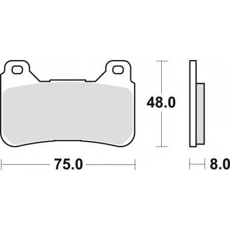 TRW LUCAS KLOCKI HAMULCOWE KH390 SINTER STREET HONDA CBR 600 RR 05-16, CBR 1000 FIREBLADE 04-16, PRZÓD