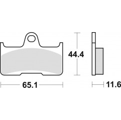 TRW LUCAS KLOCKI HAMULCOWE KH344 SINTER OFFROAD YAMAHA YFM 660 02-08, TYŁ