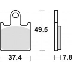 TRW LUCAS KLOCKI HAMULCOWE KH417 SINTER STREET KAWASAKI ZX6R 07-16, Z 750 11-14, PRZÓD