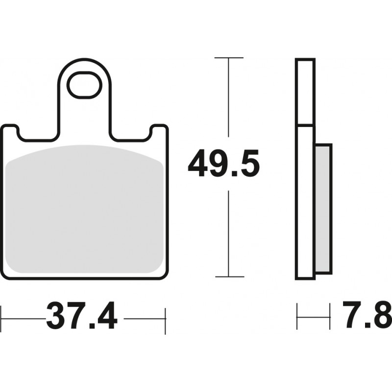 TRW LUCAS KLOCKI HAMULCOWE KH417 SINTER STREET KAWASAKI ZX6R 07-16, Z 750 11-14, PRZÓD