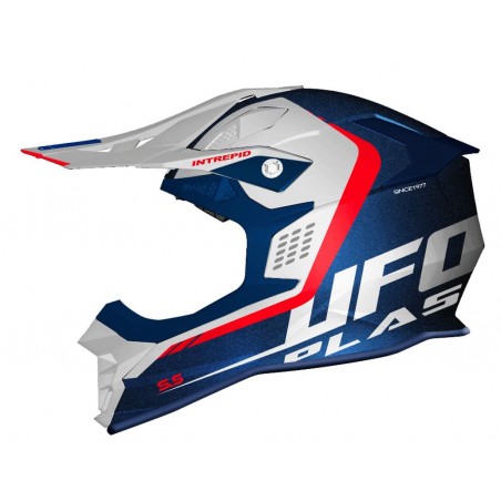 UFO 2023/07 KASK INTREPID CROSS KOLOR BIAŁY/NIEBIESKI/CZERWONY FLUO ROZMIAR M - UFO KOLEKCJA 2024