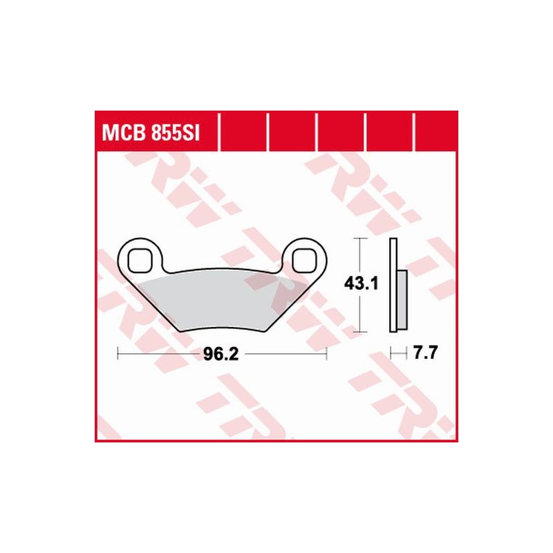 TRW LUCAS KLOCKI HAMULCOWE KH475 SINTER OFFROAD POLARIS SPORTSMAN 500 08-, SPORTSMAN 850 15-, FOREST / SCRAMBLER 1000 15-, PRZÓD