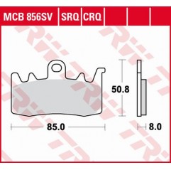 TRW LUCAS KLOCKI HAMULCOWE KH630 SINTER STREET BMW F 800 R 15-, S 1000 XR 17-, R 1200 GS / ADV / R / RT 13-18, R-NINE T 13-16, R