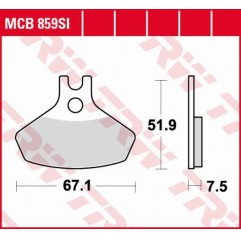 TRW LUCAS KLOCKI HAMULCOWE KH468 SINTER OFFROAD CAN-AM DS. 450 08-15, PRZÓD (PROMOCJA)