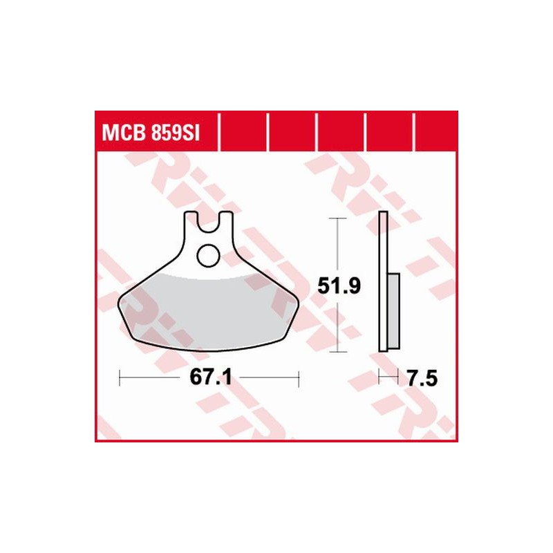 TRW LUCAS KLOCKI HAMULCOWE KH468 SINTER OFFROAD CAN-AM DS. 450 08-15, PRZÓD (PROMOCJA)