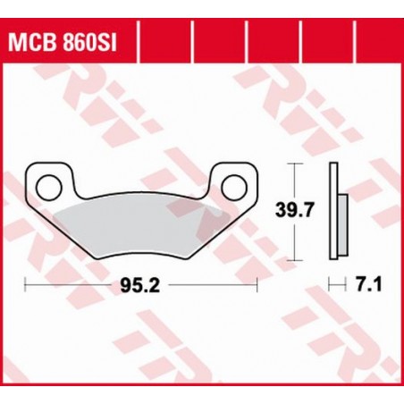 TRW LUCAS KLOCKI HAMULCOWE KH468 SINTER OFFROAD CAN-AM DS 450 08-15, TYŁ (PROMOCJA)