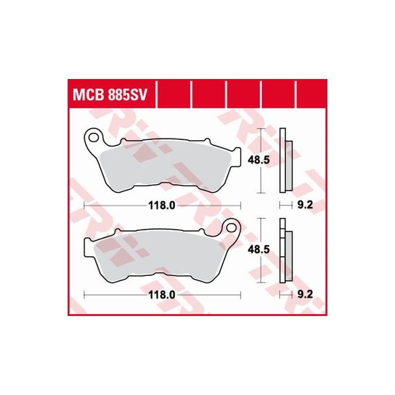 TRW LUCAS KLOCKI HAMULCOWE KH640 SINTER STREET HARLEY-DAVIDSON XL 883 14-19, XL 1200 14-19, PRZÓD