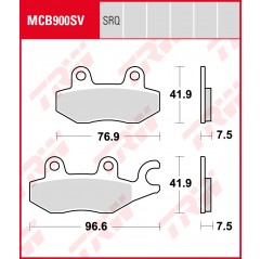 TRW LUCAS KLOCKI HAMULCOWE KH197 KAWASAKI 250 R NINIA / 400 NINJA 18-19, Z 400 19-, PRZÓD (PROMOCJA)