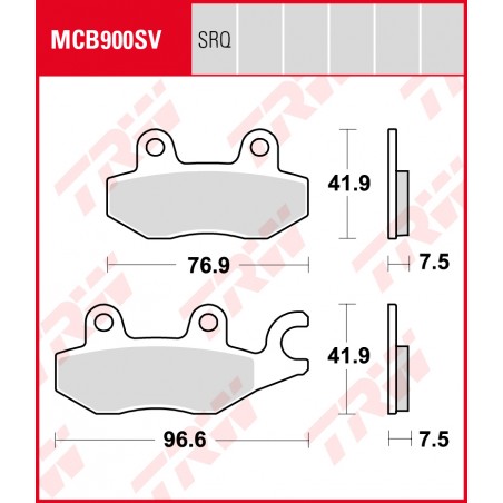 TRW LUCAS KLOCKI HAMULCOWE KH197 KAWASAKI 250 R NINIA / 400 NINJA 18-19, Z 400 19-, PRZÓD (PROMOCJA)