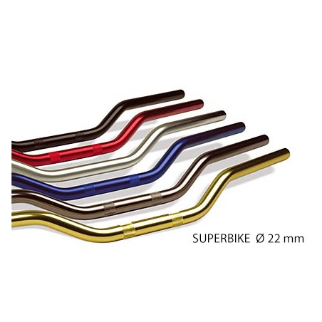 TRW LUCAS KIEROWNICA ALUMINIOWA 22MM SUPERBIKE KOLOR SREBRNY -STARY KOD MCL102C