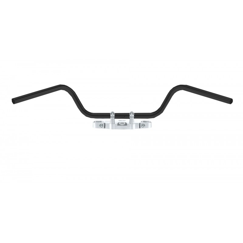 TRW LUCAS KIEROWNICA STALOWA 25MM MYSTIC KOLOR CZARNY ( Z PRZETŁOCZENIAMI NA KABLE ) (PROMOCJA)