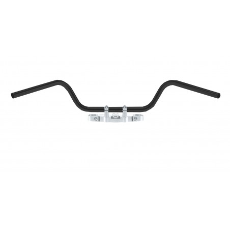 TRW LUCAS KIEROWNICA STALOWA 25MM MYSTIC KOLOR CZARNY ( Z PRZETŁOCZENIAMI NA KABLE ) (PROMOCJA)