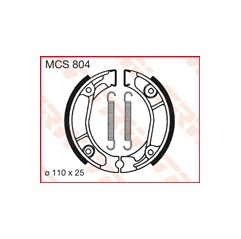 TRW LUCAS SZCZĘKI HAMULCOWE (110X25MM) (H304)