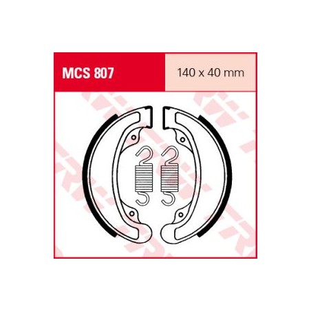 TRW LUCAS SZCZĘKI HAMULCOWE (140X40MM) (H313)