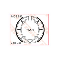 TRW LUCAS SZCZĘKI HAMULCOWE (160X30MM) (K705) KAWASAKI EL/GPZ/ER/Z/ZL
