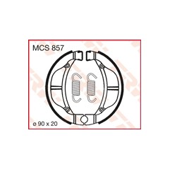 TRW LUCAS SZCZĘKI HAMULCOWE (90X20MM) (K715)