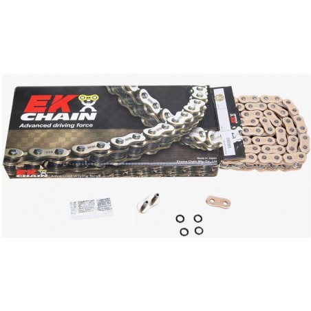 EK ŁAŃCUCH ZVX3 ULTRA SPORT NX-RING 120 OGNIW KOLOR ZŁOTY (DO 1200CCM) (41,8KN) (MADE IN JAPAN) (ZAKUWKA)