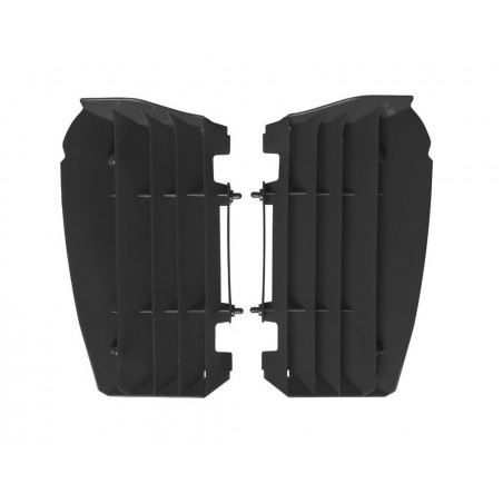 RACETECH (RTECH) 2023/10 OSŁONY (KRATKI) WLOTÓW CHŁODNIC POWIĘKSZONYCH YAMAHA YZ 125/250 '22-'23, YZ 125X/250X '23, KOLOR CZARNY