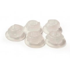 RACETECH (RTECH) 2023/10 ZATRZASKI (CLICK) MOCOWANIA BOCZKÓW I POKRYWY FILTRA POWIETRZA KOLOR BIAŁY NEUTRALNY (5 SZT.) KTM SX 85