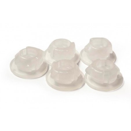 RACETECH (RTECH) 2023/10 ZATRZASKI (CLICK) MOCOWANIA BOCZKÓW I POKRYWY FILTRA POWIETRZA KOLOR BIAŁY NEUTRALNY (5 SZT.) KTM SX 85