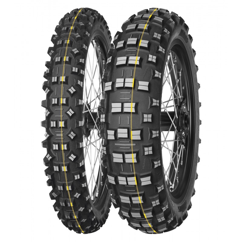 MITAS OPONA 120/90-18 TERRA FORCE-EF SUPER 65R TT (ŻÓŁTY PASEK) TYŁ DOT 20/2023 (26405) (oferta specjalna)