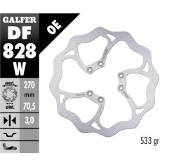 GALFER 2023/12 TARCZA HAMULCOWA PRZÓD TM RACING EN 125/250/450/530 '04-14, EN 125/300 '15-21, MX 125-530 '05- (270X70,5X3MM) (6X