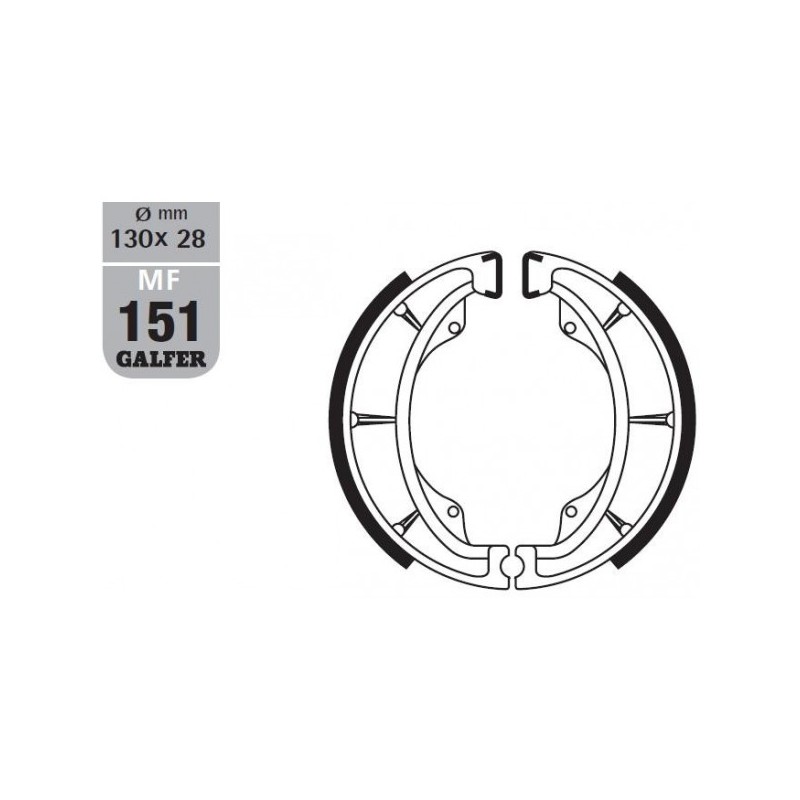 GALFER SZCZĘKI HAMULCOWE SH602