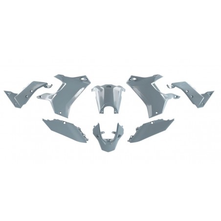 RACETECH (RTECH) 2023/12 KOMPLET PLASTIKÓW (BEZ PRZEDNIEGO BŁOTNIKA) T7 REVOLUTION YAMAHA TENERE 700 '19-'24 KOLOR SZARY