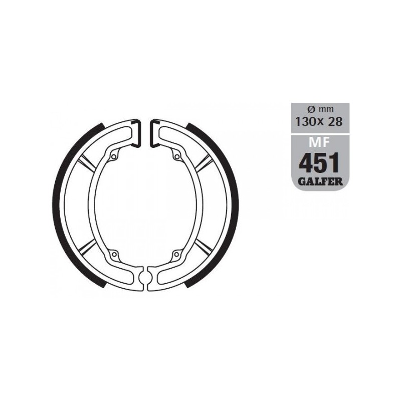 GALFER SZCZĘKI HAMULCOWE SH506 YAMAHA/PEUGEOT (PATRZ OPIS DODATKOWY)